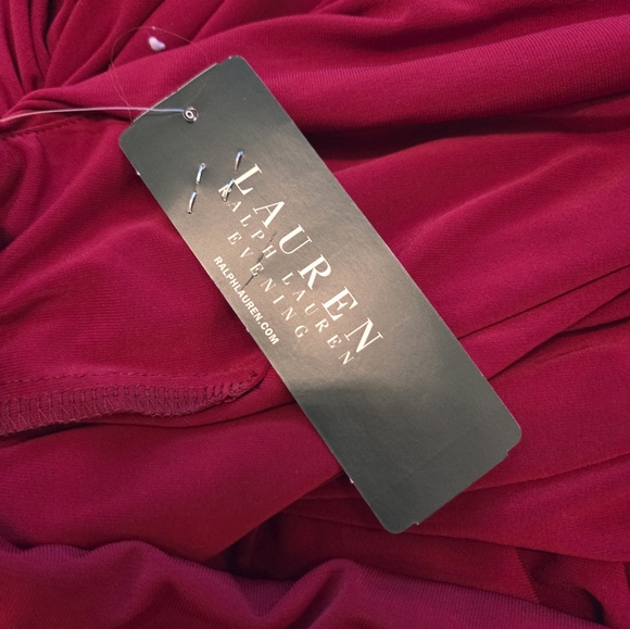 Lauren Ralph Lauren Red One Shoulder Dress - Picture 2 of 6